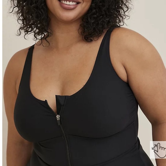 TORRID Corset Mid Length Swim Dress - Picture 4 of 7